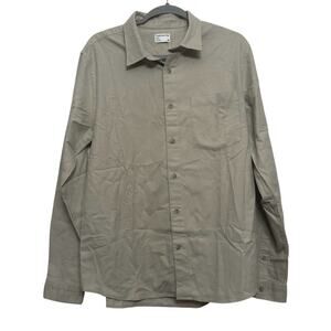Frank and Oak men’s NWT’s Yak Wool Flannel shirt in tan. Medium